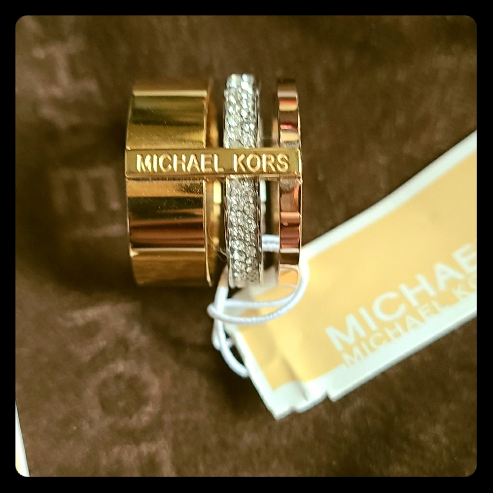 MK Tri-colour Gorgeous BNWT Ring Size 6